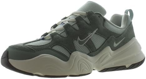 NIKE Tênis feminino casual Tech Hera DR9761-100, Prata clara/verde
